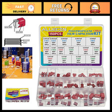 150PCS Polypropylene Film Capacitors Kit 0.001uF to 0.68uF 400V/630V - Electroni picture
