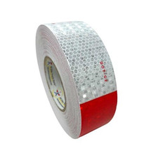 Conspicuity Tape DOT-C2 Approved Reflective Trailer Red White 2”x75’ -1 Roll picture