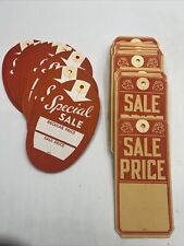 SALE PRICE Hang TAGS VINTAGE RETAIL Special STORE Red White 50s picture