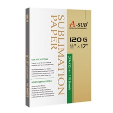 A-SUB Sublimation Paper 11x17 110 Sheets 120g for Inkjet Transfer Cotton Poly A3 picture