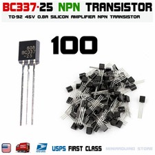 100pcs BC337 BC337-25 NPN Transistor TO-92 Bipolar Amplifier 0.5A picture