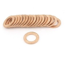 20Pcs 10mmx16mmx1.5mm Copper Crush Washer Flat Gasket Fitting picture