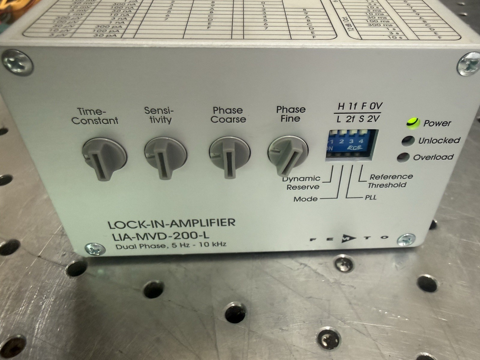 FEMTO LIA-MVD-200-L Dual Phase Lock-In Amplifier Powers On As-Is FEMTO LIA-MVD-200-L Dual Phase Lock-In Amplifier Powers On As-Is