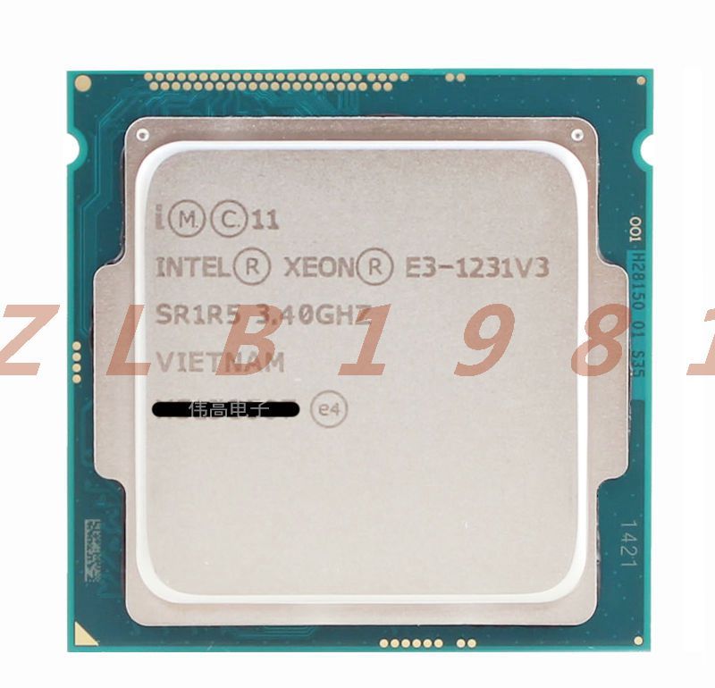 ONE Intel Xeon E3-1231 V3 bulk CPU NEW- official version