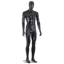 Full Body Male Mannequin with Metal Base Adjustable Dress Form mannequin Black picture