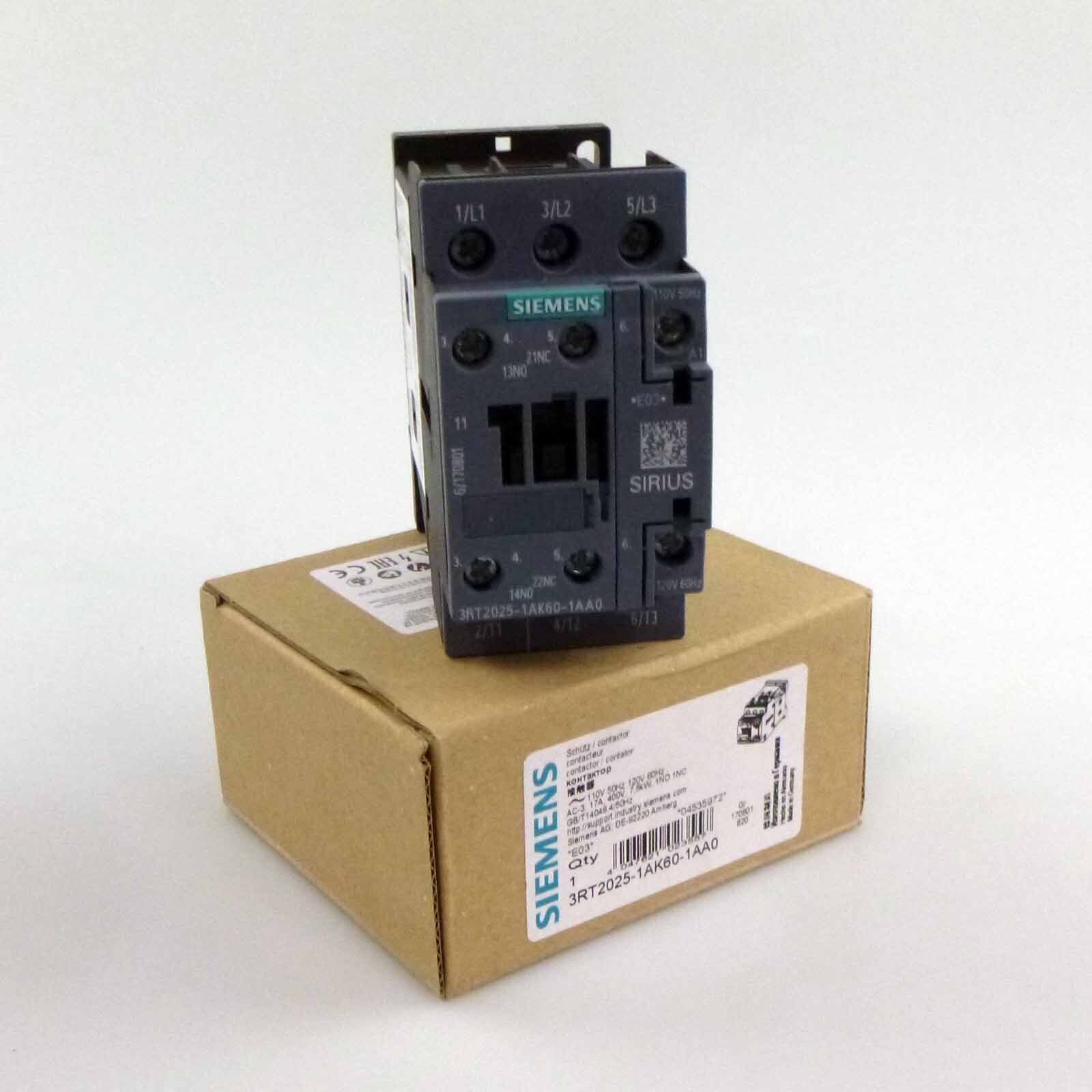 Siemens power contactor 3RT2025-1AK60-1AA0 original packaging