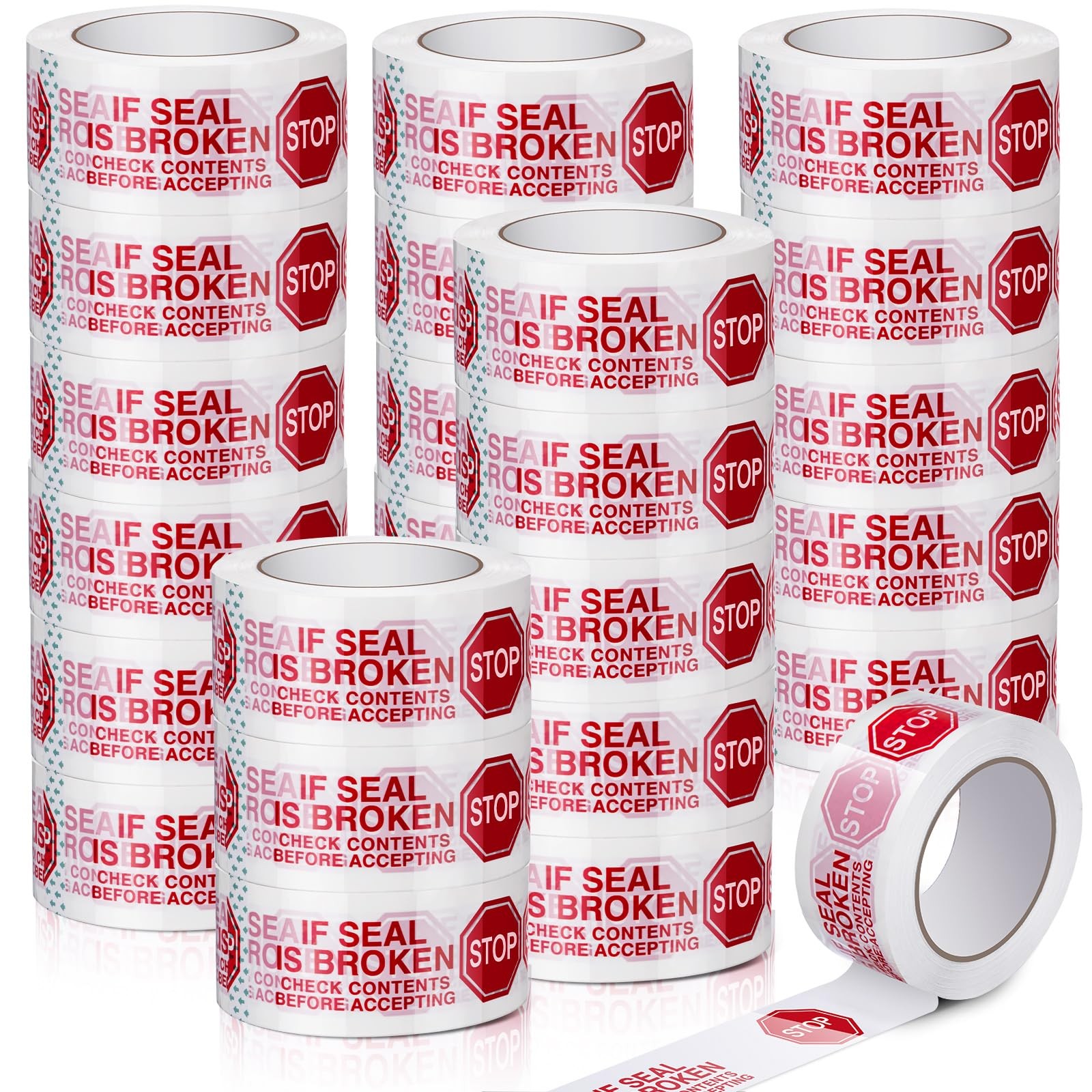Nezyo 20 Rolls 2 Inch Security Packing Tape, Tamper Proof, White Nezyo 20 Rolls 2 Inch Security Packing Tape, Tamper Proof, White