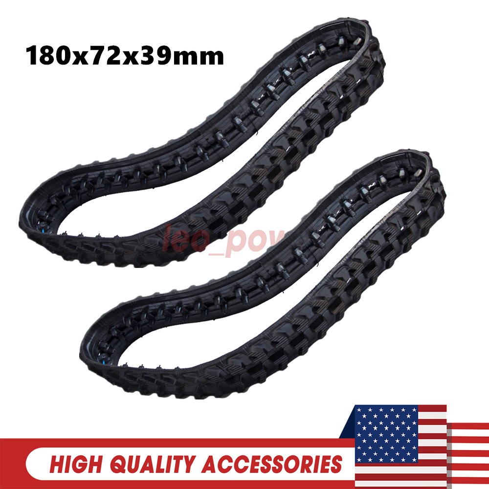 Rubber Tracks 7in 180x72x39 2PCS Replacement For Bobcat 418 E08 E10 MT50 MT52 Rubber Tracks 7in 180x72x39 2PCS Replacement For Bobcat 418 E08 E10 MT50 MT52