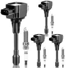 Set of 4 UF549 Ignition Coil Pack & Iridium Spark Plugs picture