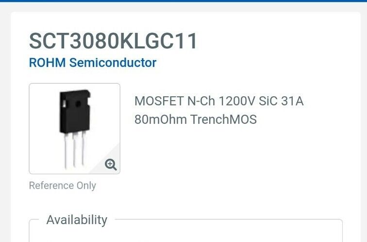 ROHM Semiconductor SCT3080KLGC11