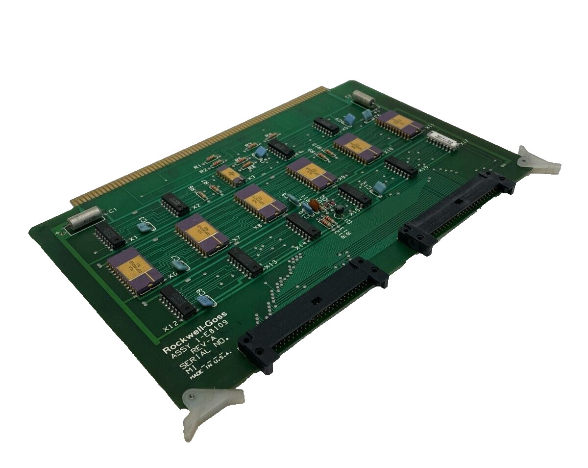 REPAIRED ROCKWELL-GOSS 1-E8109 COMPONENT BOARD REV-A 1E8109 REPAIRED ROCKWELL-GOSS 1-E8109 COMPONENT BOARD REV-A 1E8109