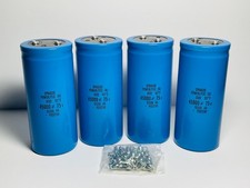 LOT OF 4 SPRAGUE POWERLYTIC (R) 36DE 95°C 45000 uF 75 v 0550L Capacitor + Screws picture