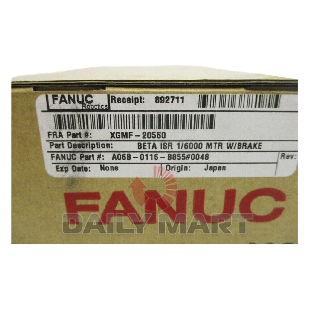 New In Box FANUC A06B-0116-B855#0048 Servo Motor
