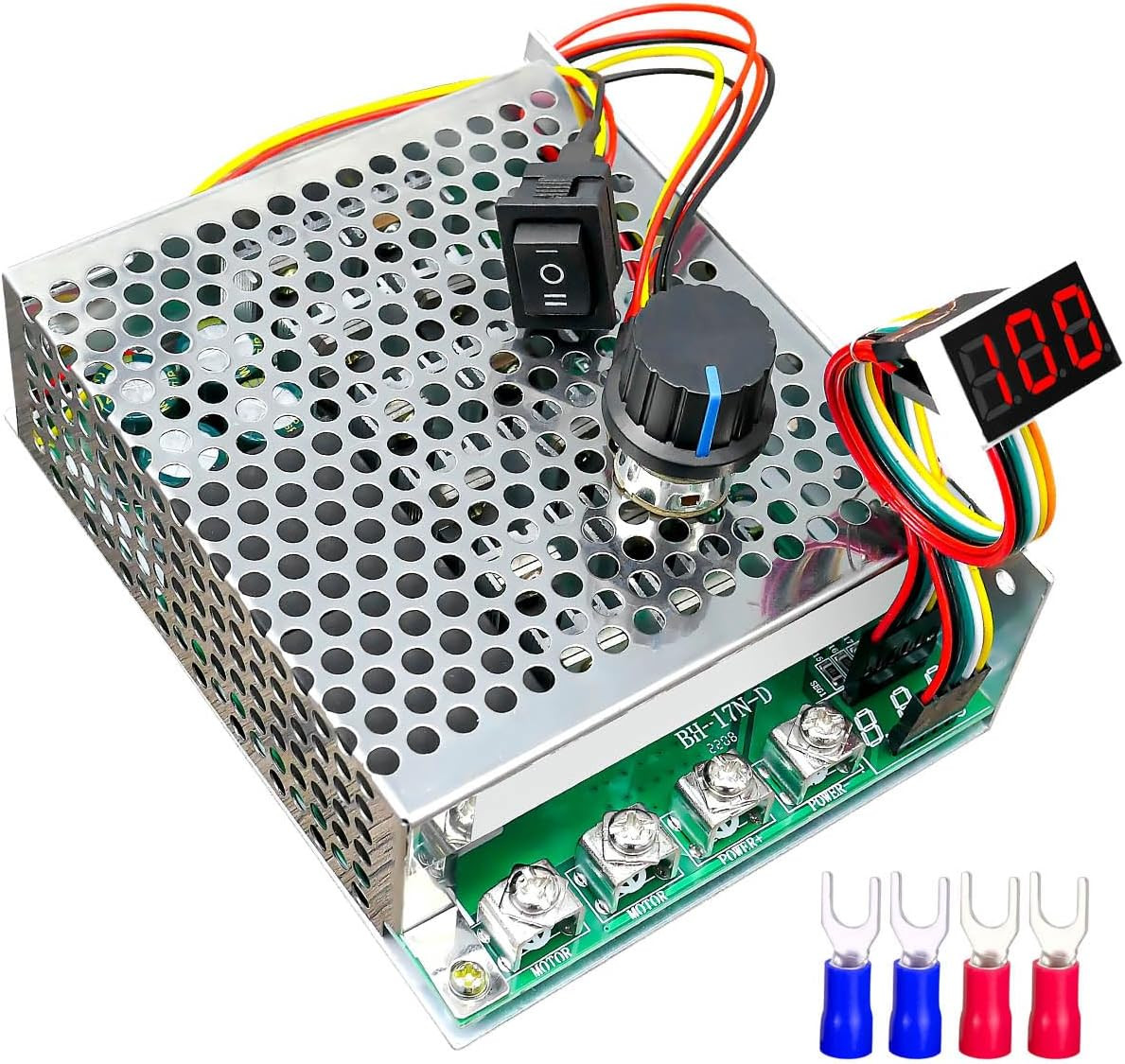 PWM DC Motor Speed Controller, DC 10-55V MAX 100A, Stepless Brushed Motor PWM DC Motor Speed Controller, DC 10-55V MAX 100A, Stepless Brushed Motor