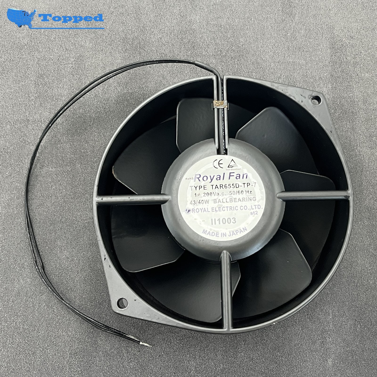 1pcs High Temperature Fan TAR655D-TP-7 220V 43/40W for Royal Fan