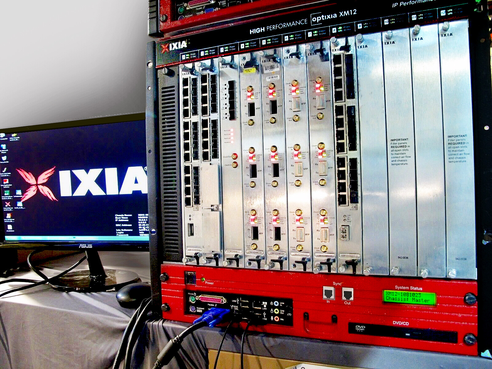 Ixia Optixia XM-12 with IxOS 6.90 & 6.50 +IxLoad + IxNetwork +Analyzer Ixia Optixia XM-12 with IxOS 6.90 & 6.50 +IxLoad + IxNetwork +Analyzer