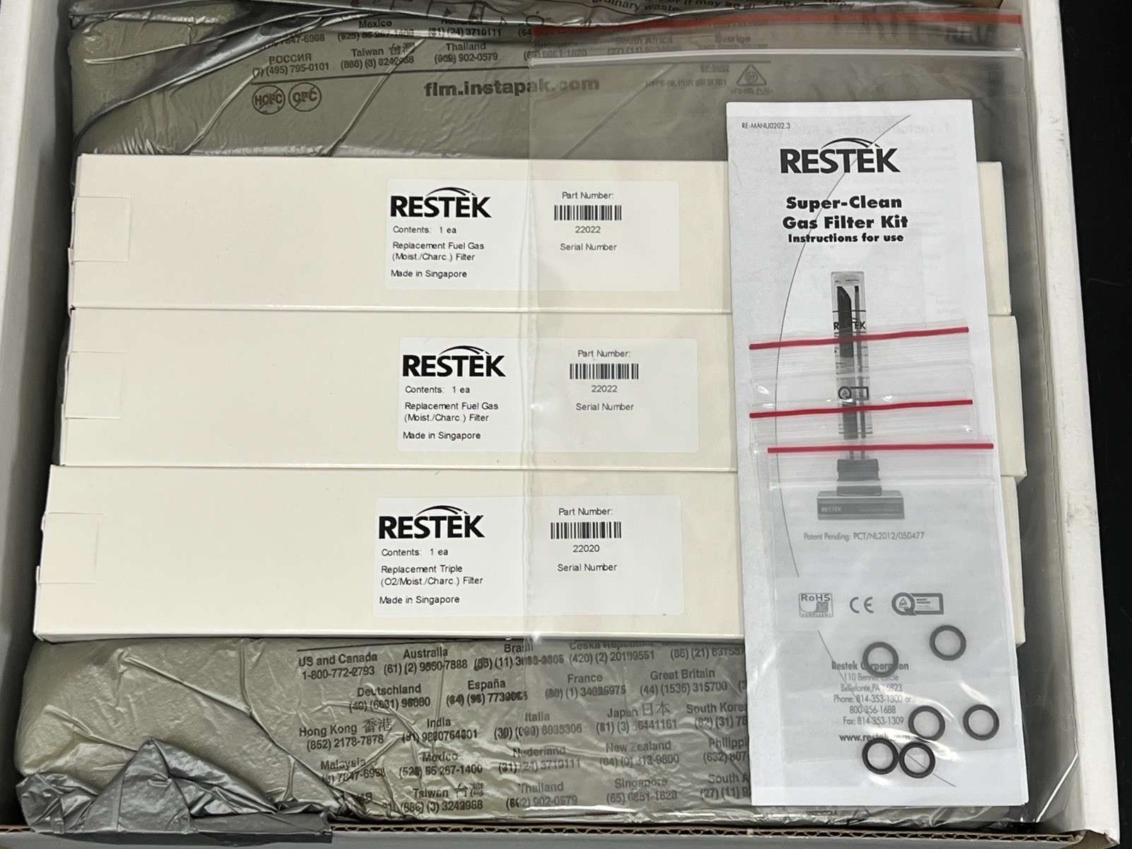 Restek Super Clean Gas Filter Bundle Kit NEW/OPEN BOX/UNUSED P/N: 22031 Restek Super Clean Gas Filter Bundle Kit NEW/OPEN BOX/UNUSED P/N: 22031