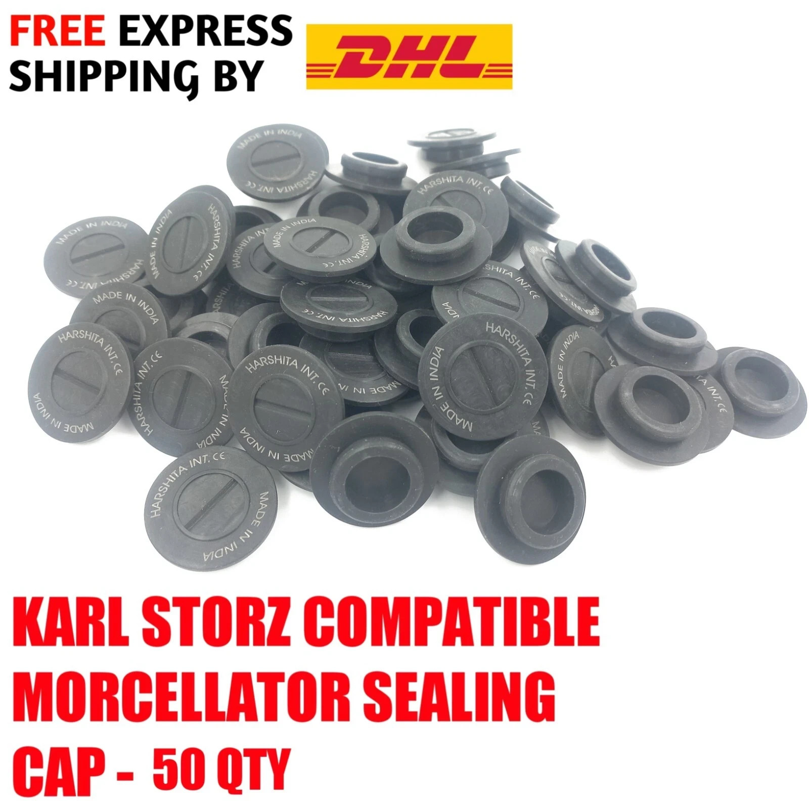 Karl Storz Rotocut G1 Compatible Morcellator Sealing Cap 50pc New Karl Storz Rotocut G1 Compatible Morcellator Sealing Cap 50pc New