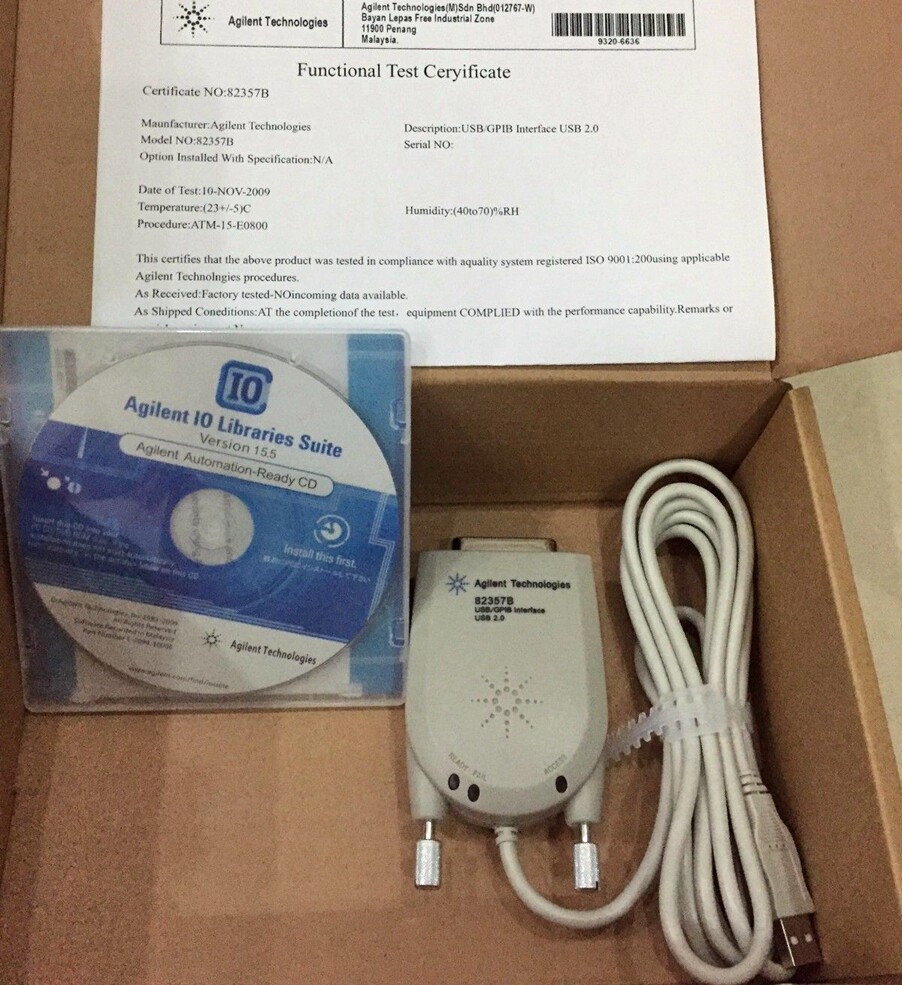 New In Box Agilent 82357B USB/GPIB Interface High-Speed USB 2.0 with CD Driver