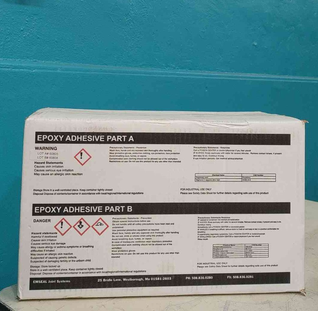 EMSEAL Joint Systems 2-Part Epoxy Adhesive Kit Part A B 60805 60808 EMSEAL Joint Systems 2-Part Epoxy Adhesive Kit Part A B 60805 60808