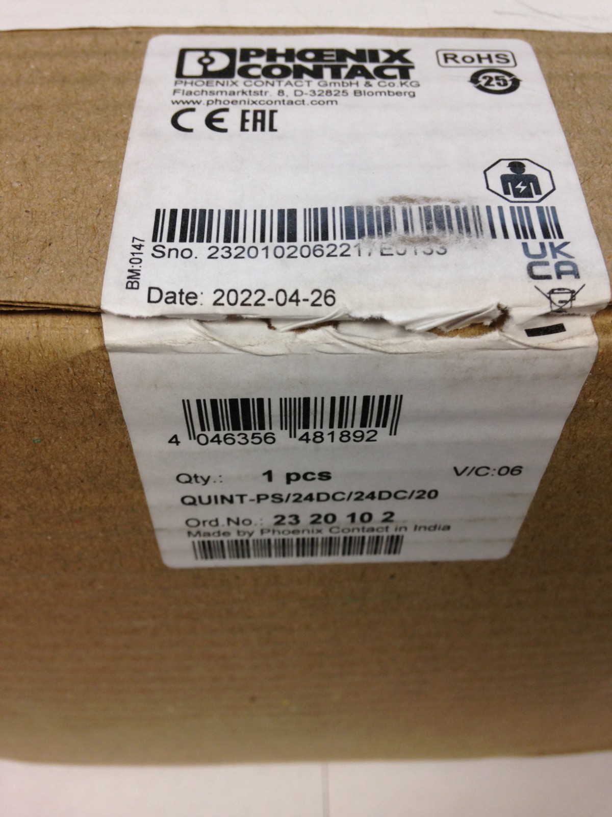 Phoenix Contact Quint-PS/24DC/24DC/20 24VDC 480W 20A Power Supply 41 BRAND NEW Phoenix Contact Quint-PS/24DC/24DC/20 24VDC 480W 20A Power Supply 41 BRAND NEW