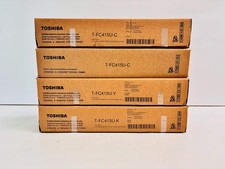 4 Genuine Toshiba eStudio 2515AC,3015AC Cyan, Yellow & Black Toner T-FC415U CCYK picture