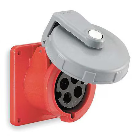 Hubbell Wiring Device-Kellems Hbl430r7w Watertight Pin & Sleeve Receptacle, 30 Hubbell Wiring Device-Kellems Hbl430r7w Watertight Pin & Sleeve Receptacle, 30