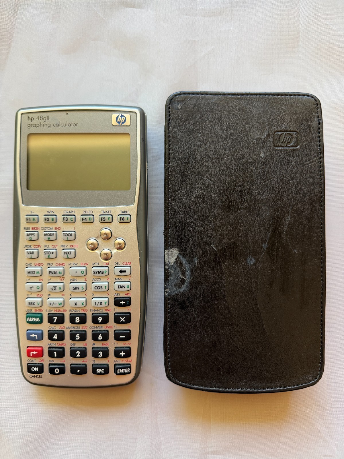 HP 48gII Graphing Calculator Tested Working w/ HP Case RPN Algebraic HP 48gII Graphing Calculator Tested Working w/ HP Case RPN Algebraic