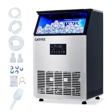 Garvee Commercial Ice Maker,40 Lbs Storage,Freestanding,150 Lbs/24H,3 Ice Sizes picture
