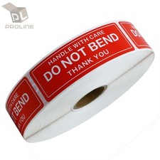 One Roll 1000 1 x 3 DO NOT BEND HANDLE WITH CARE Stickers Labels Easy Peel picture