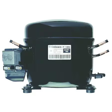 Embraco Ff10hbx1 Refrigeration Compressor, 3650 Btuh, 115V Embraco Ff10hbx1 Refrigeration Compressor, 3650 Btuh, 115V