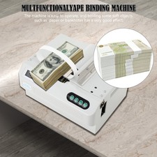 Automatic Small Banknote Binding Machine Strapping Bundling Money Packer picture