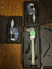 MITUTOYO DIGITAL MICROMETERS ,  1 GREEN FACE ANALOG MITUTOYO 293-831-30 TOOLS.  picture