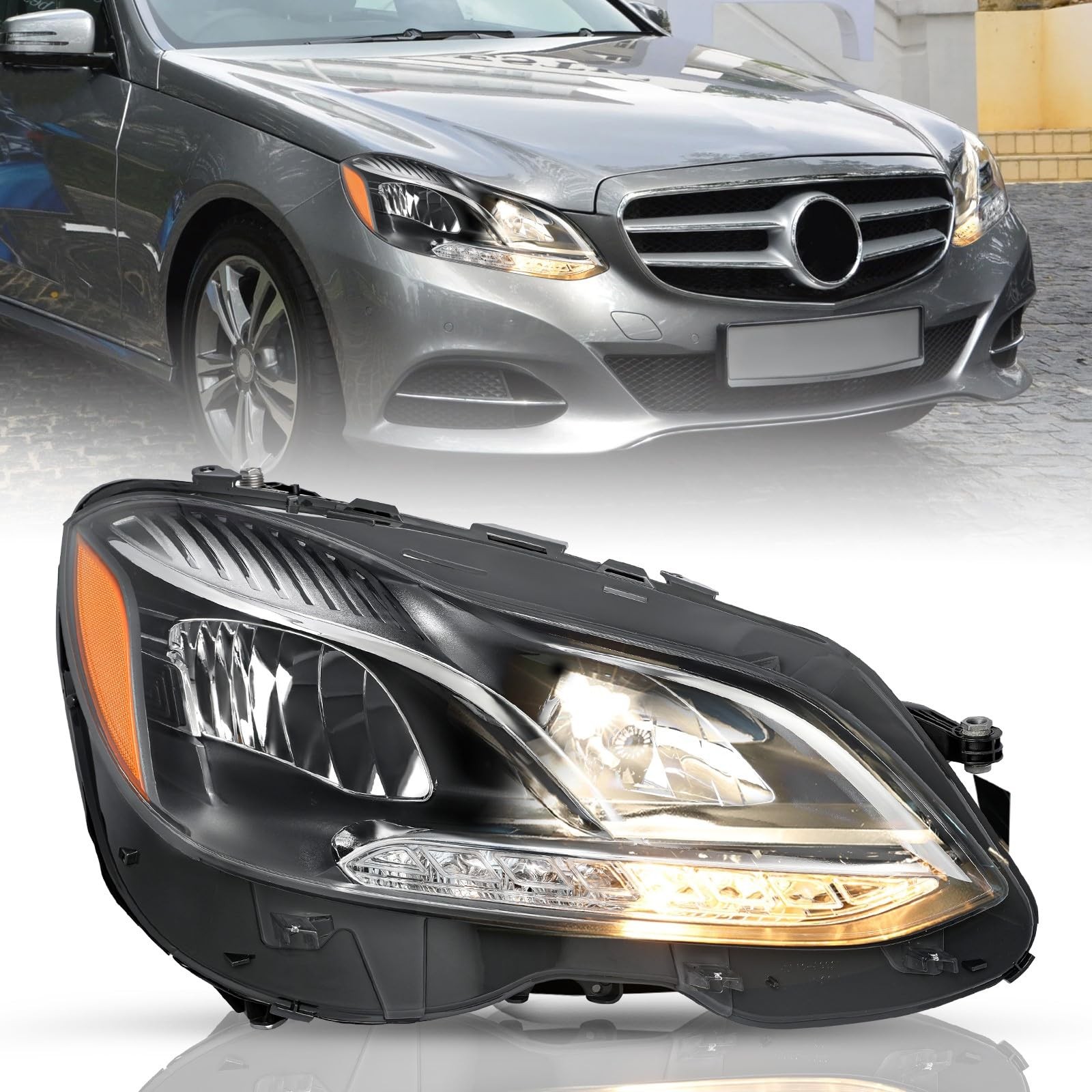 Headlight Assembly Replacement for 2014-2016 Mercedes-Benz E-Class Headlight Assembly Replacement for 2014-2016 Mercedes-Benz E-Class