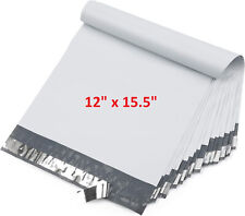 500 Pack White 12x15 Large POLY Mailer Self Seal Strong BAGS ENVELOPES SHIPPING picture