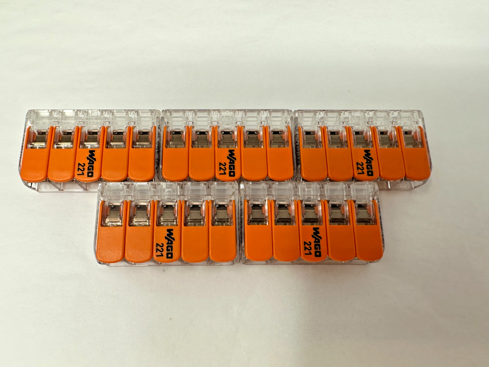 NEW Wago 221-615 Lever Nuts - 5 Conductor FAST NEW Wago 221-615 Lever Nuts - 5 Conductor FAST