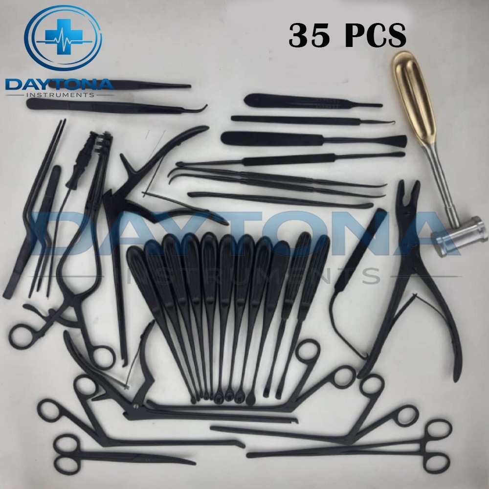Laminectomy Set 35 PCS Black Coated Spine Surgery Orthopedic Surgical Instrument Laminectomy Set 35 PCS Black Coated Spine Surgery Orthopedic Surgical Instrument