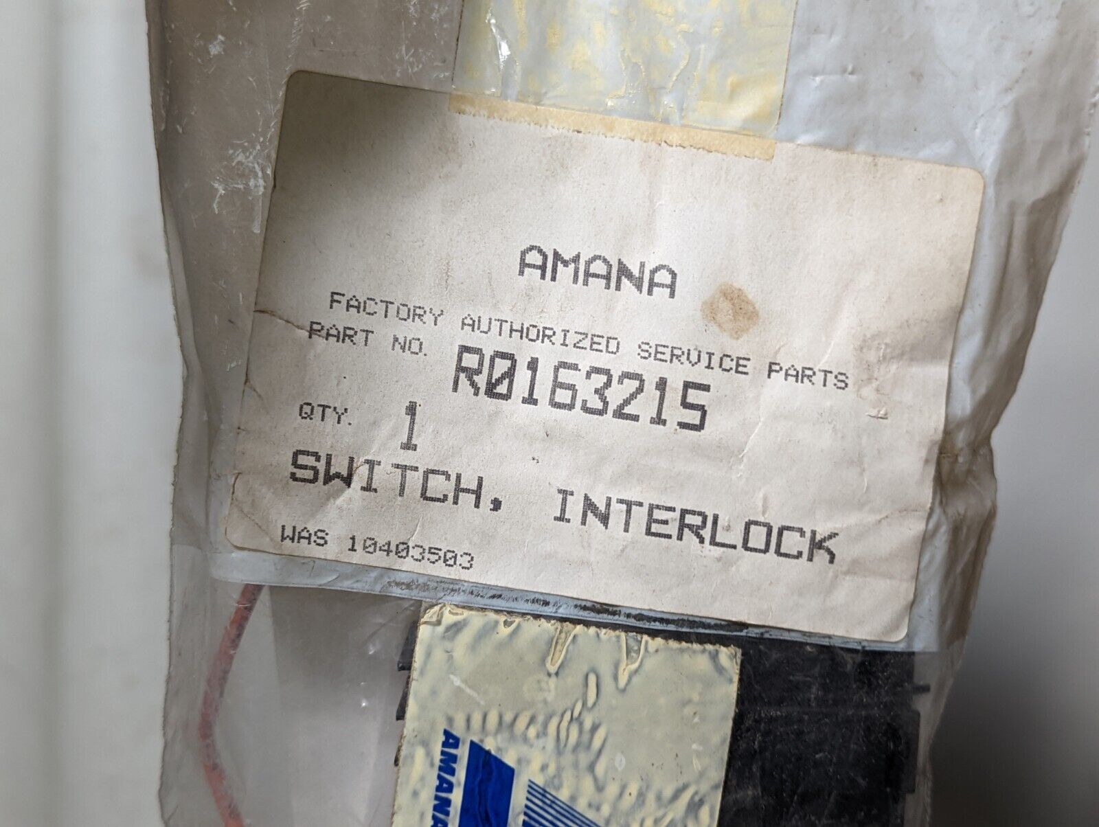 Amana R0163215 interlock switch