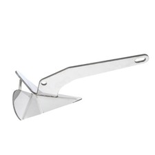 Boat Anchor 22 lb Delta Style 316 Stainless Steel Plow for Pontoon Deck Sailboat picture