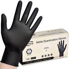 100pc Disposable Nitrile Exam 3-mil Latex Free Medical Cleaning Food-Safe Gloves picture