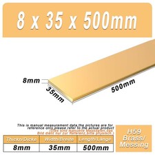 Brass Flat Bar Strip 2mm 3mm 4mm 5mm 6mm to 70mm Select Size & Length On Listing picture