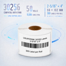 50Rolls Shipping Labels for DYMO 450 Twin Turbo, 30256 59 x 102 mm, 300/Rol picture