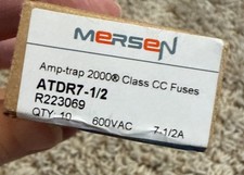 New Box of 10 Mersen Ferraz Shawmut ATDR7-1/2, 600V, TIME DELAY Fuses Class CC picture