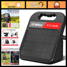 10 Mile Solar Electric Fence Charger 0.11J Energizer, Day/Night Mode, 24-Hour Pr picture