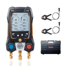 Testo 550s AC Manifold Gauge Set 2 Wired Temperature Clamp Probes Bluetooth picture
