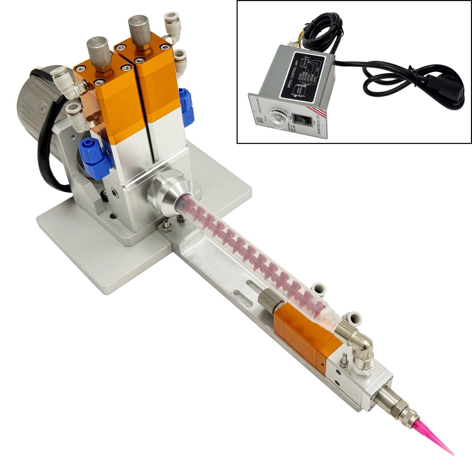 QLH-105F 110V Leak-proof AB Two-component Dispensing Valve Mixing Valve QLH-105F 110V Leak-proof AB Two-component Dispensing Valve Mixing Valve