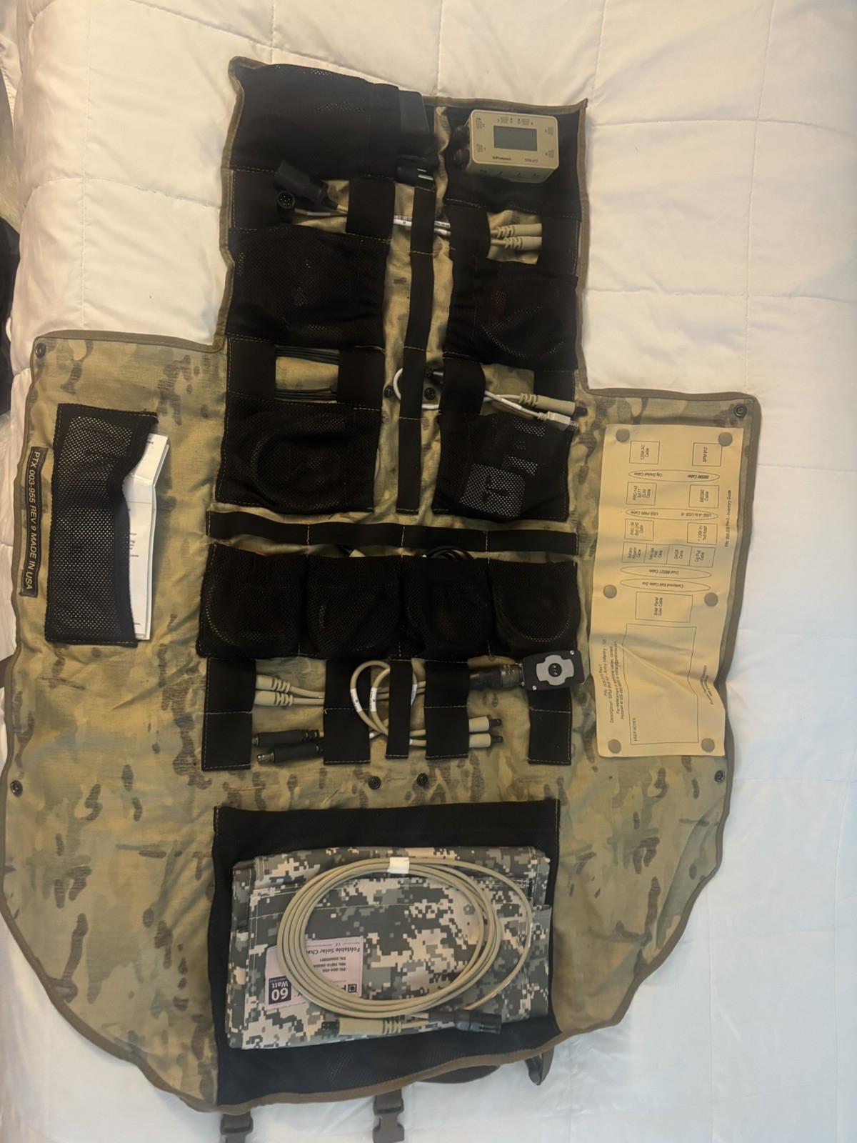 Squad Power Manager US Army Infantry Solar Roll Kit w/ PROTONEX SPM-612 Squad Power Manager US Army Infantry Solar Roll Kit w/ PROTONEX SPM-612