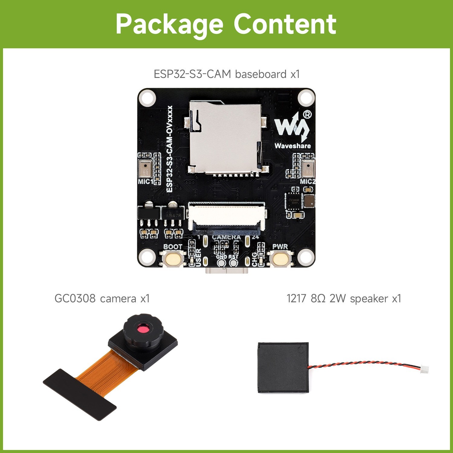 ESP32-S3 AIoT Camera Development Board, Audio Input And Output Module ESP32-S3 AIoT Camera Development Board, Audio Input And Output Module