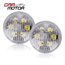 2X LED Tractor Light Round Flood Light For John Deere 20 Series 2520, 3020, 4020 picture