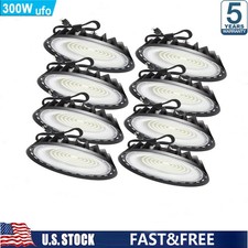 8Pack 300W UFO Led High Bay Light Industrial Commercial Warehouse Led Shop Light picture